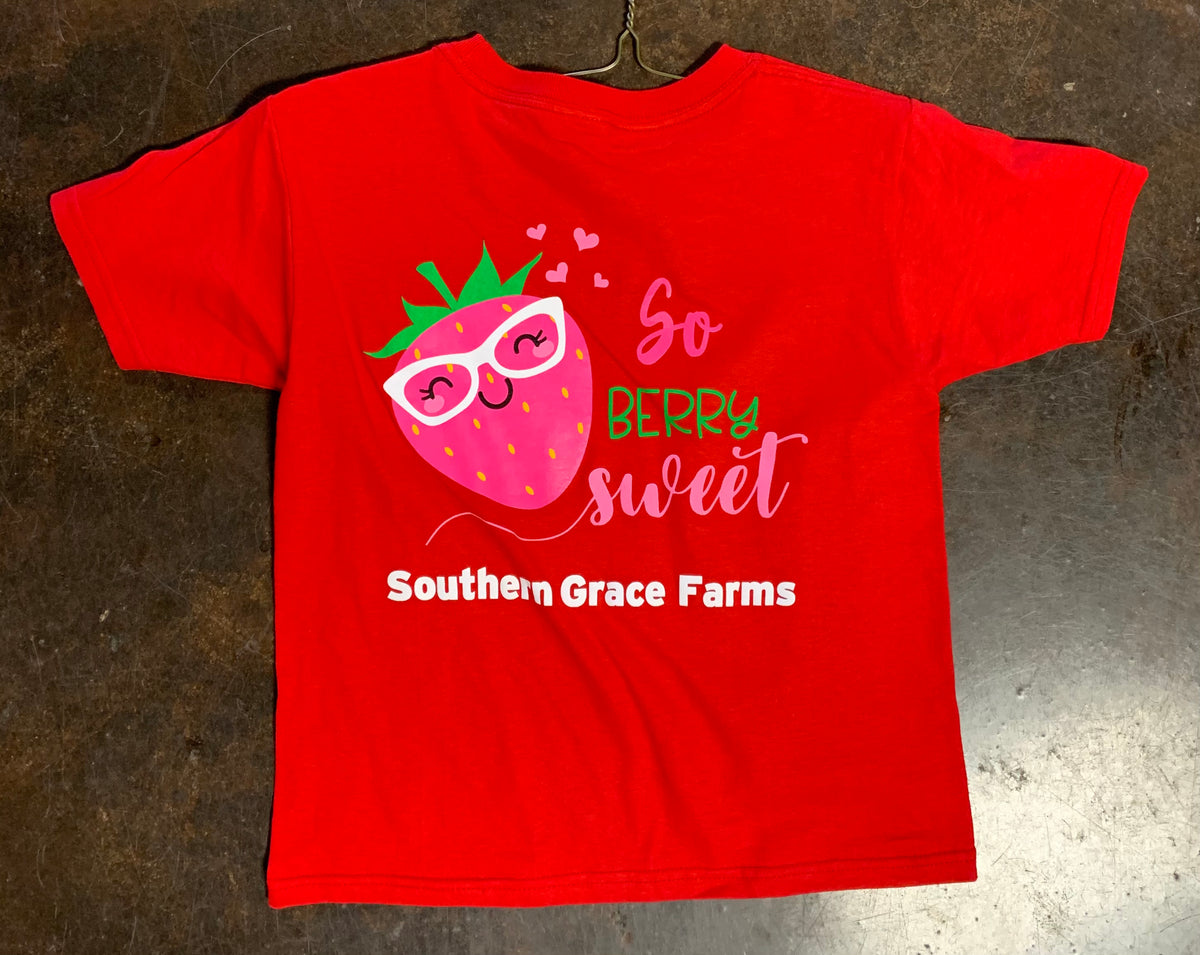 YOUTH Southern Grace Berry Sweet Strawberry Shirt