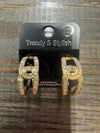 Swirl Crossed Hoops