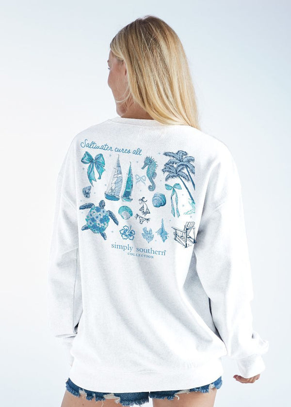 Simply Southern Saltwater Crew Neck Sweatshirt