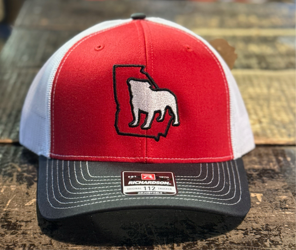 It’s All About The South Georgia Bulldog Hat Black Red White