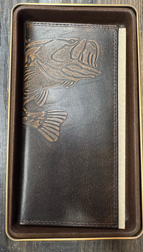 Zep-Pro Burnished Roper Leather Long Wallet