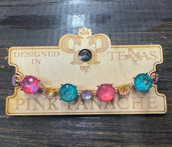 Rhinestone Multicolor Jewel Candy Bracelet