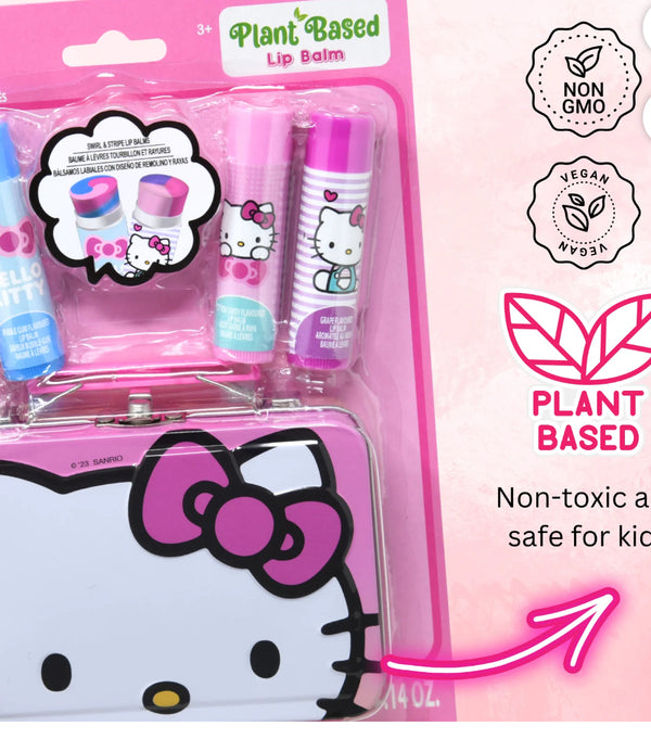 Hello Kitty Lip Balms in Case 4pc set