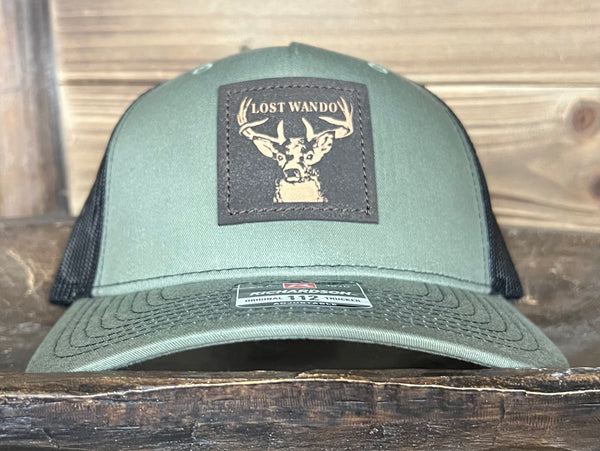 Lost Wando Trophy Buck (Deer) Patch Hat Loden/Black