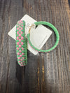 Light Pink and Green Paper Checker Design 2