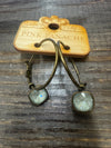 Austrian Square Crystal Hoop Earrings