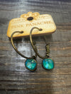 Austrian Square Crystal Hoop Earrings