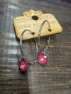 Austrian Square Crystal Hoop Earrings