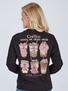 Simply Southern Coffee Makes Me Nicer Long Sleeve Shirt
