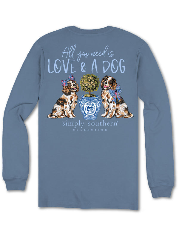 Simply Southern Love & A Dog Long Sleeve Shirt