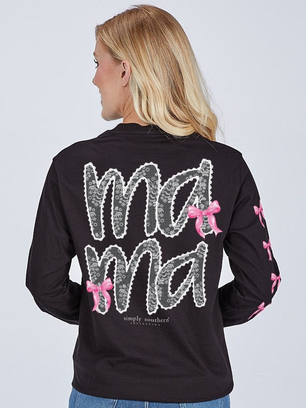 Simply Southern Coquette Bow Mama Long Sleeve