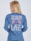 Simply Southern Coquette Scrub Bow Long Sleeve