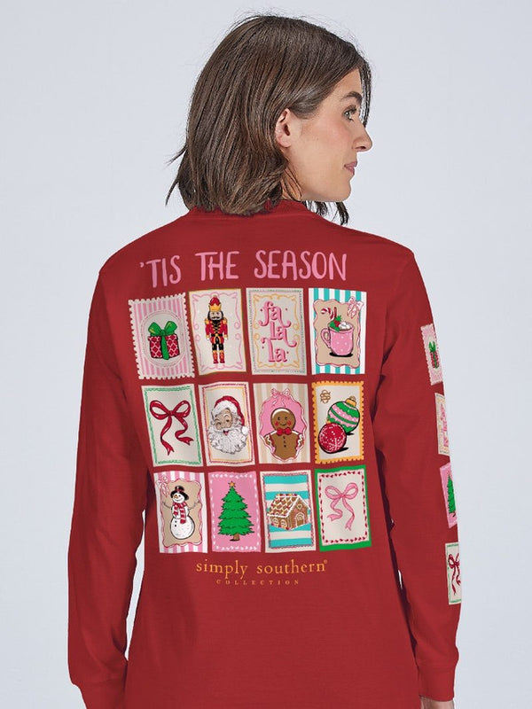 Simply Southern Christmas Stamp Long Sleeve