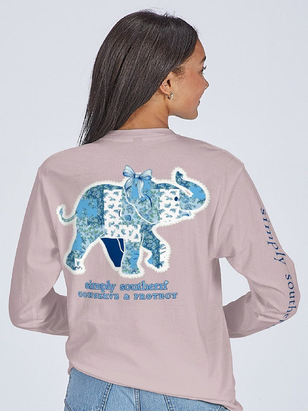 Simply Southern Coquette Elephant Tracker Long Sleeve