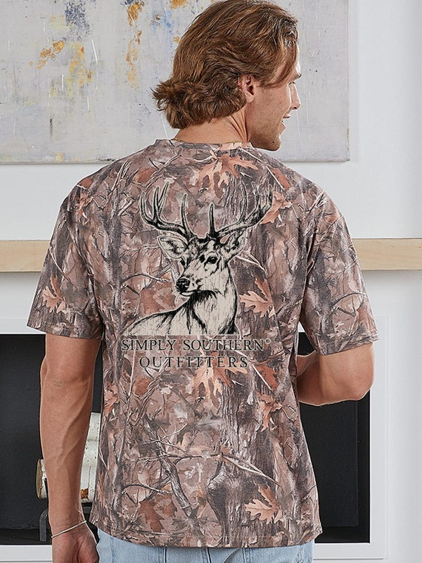 Guys Simply Southern Deer Camo Short Sleeve
