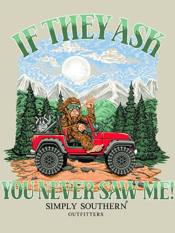 Guys Simply Sasquatch in a Jeep Shirt