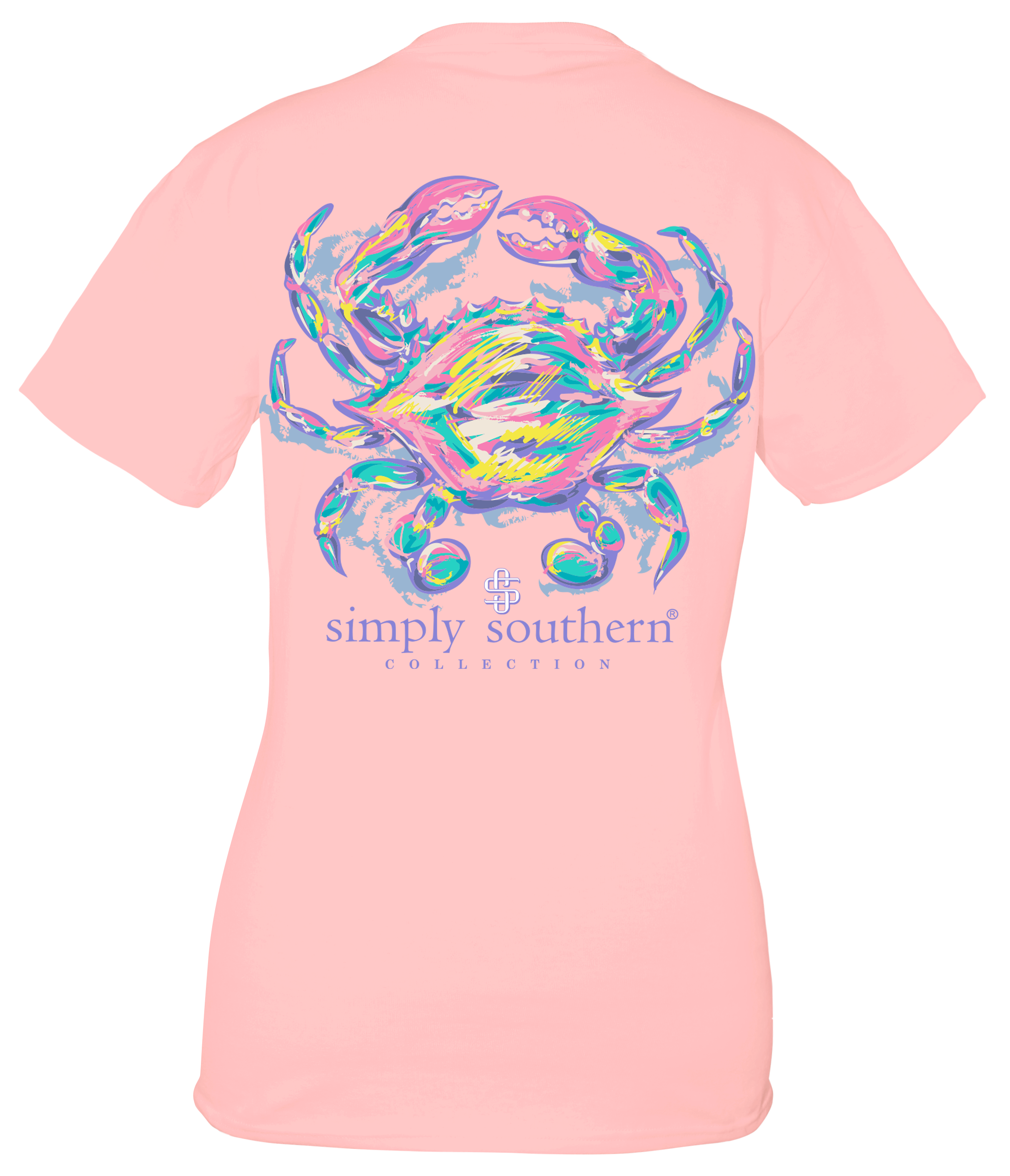 Simply Southern Multi color Crab Shirt