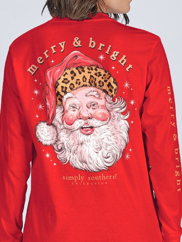 YOUTH Simply Southern Christmas Santa Long Sleeve