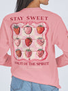 YOUTH Simply Southern Stay Sweet Strawberry Long Sleeve