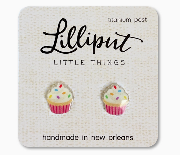 Lilliput Acrylic Stud Earrings