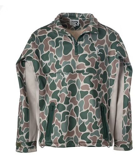 Roost Camo Quarter Zip Fleece Pullover