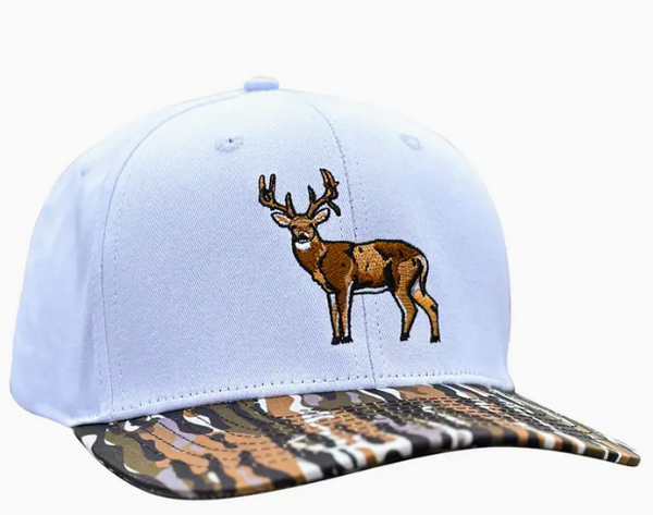 Embry Outdoors White/Ranch Camo Buck Hat