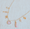 Pink Multi Charm Celebration Necklace