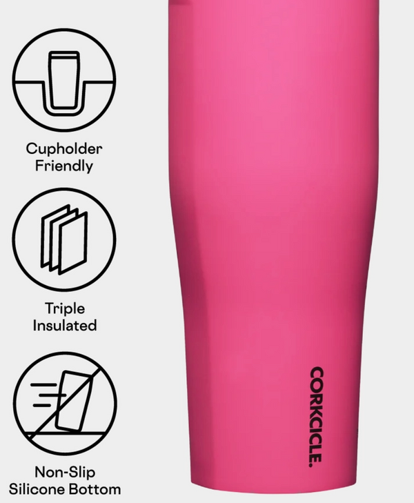 30oz Corkcicle Go Cup XL Dragonfruit