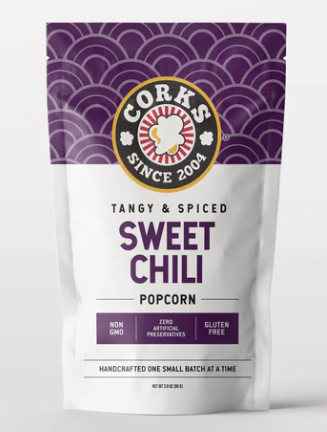 Cork’s Sweet Thai Chili Popcorn (Gluten Free)