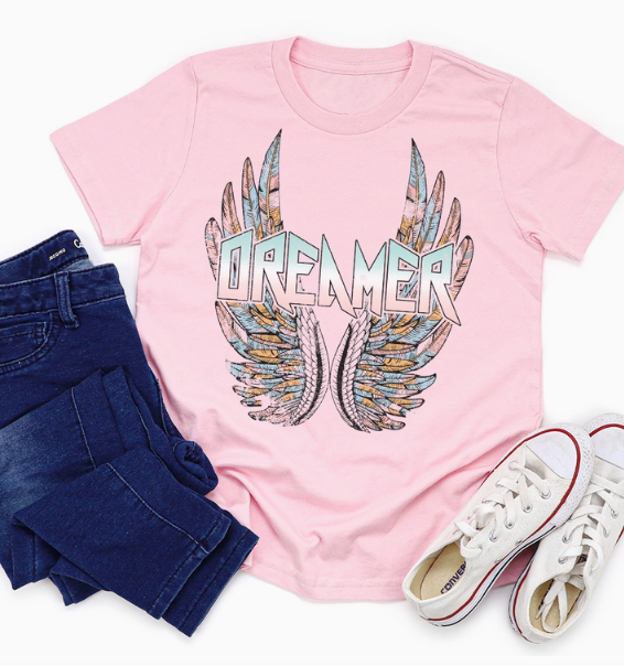 YOUTH Pink Dreamer Short Sleeve TShirt