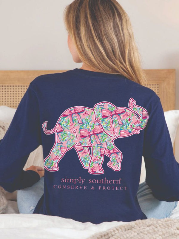 Simply Southern Elephant Bow Tracker Shirt