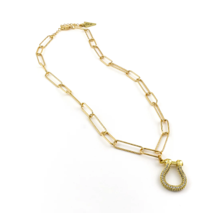 Erimish Lucky Strike Horseshoe Necklace