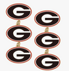 Canvas Style UGA Georgia Bulldog Triple Drop Earring