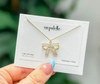 Crystal Bow Necklace