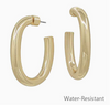 Water Resistant 1.5 inch Oval Hoops