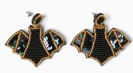 Halloween Statement Seed Bead Earrings