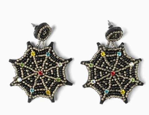 Halloween Statement Seed Bead Earrings