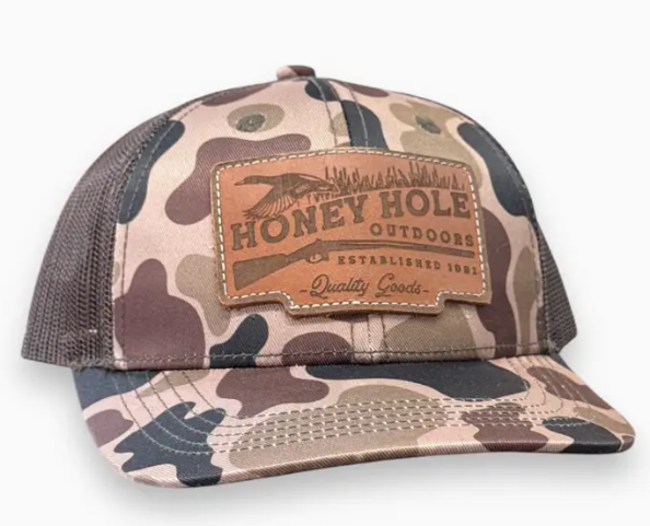 Honey Hole YOUTH Snapback - Leather Duck Shotty