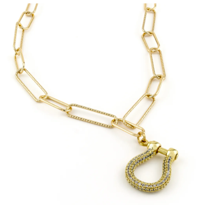 Erimish Lucky Strike Horseshoe Necklace