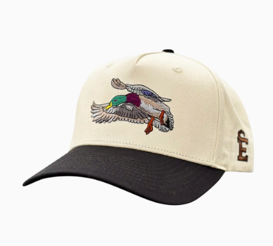 Embry Outdoors Mallard Trucker Hat (Cream/Black)