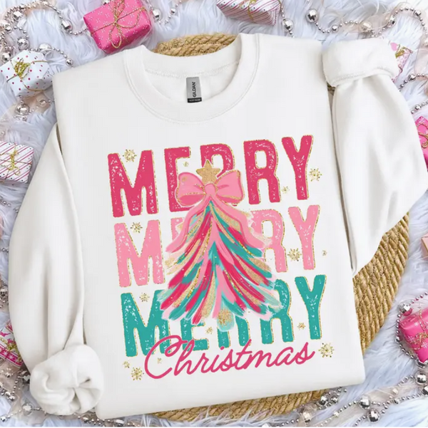 Merry Merry Merry Christmas Sweatshirt