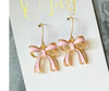 Pastel Bow Dangle Earrings