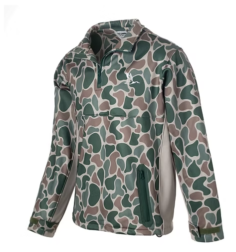 Roost Camo Quarter Zip Fleece Pullover