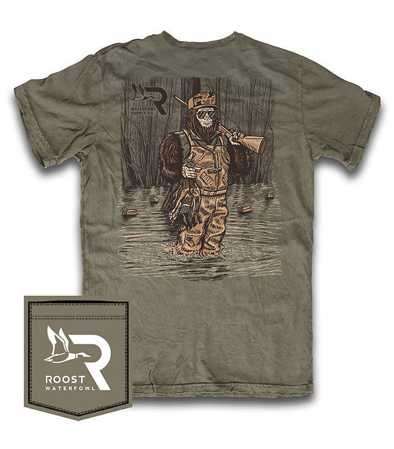 Roost Waterfowl Sasquatch Bigfoot Shirt