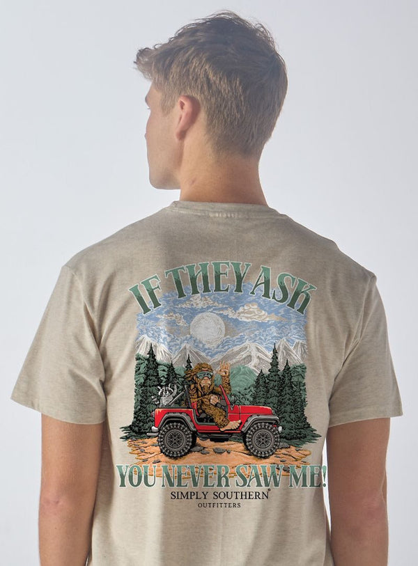 Guys Simply Sasquatch in a Jeep Shirt