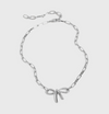 Paperclip Chain Necklace with Bow