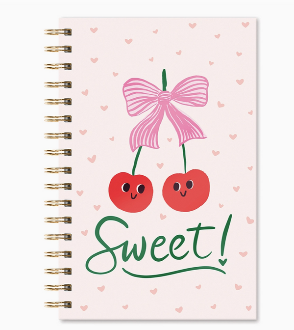 Sweetest Cherry Medium Spiral Notebook