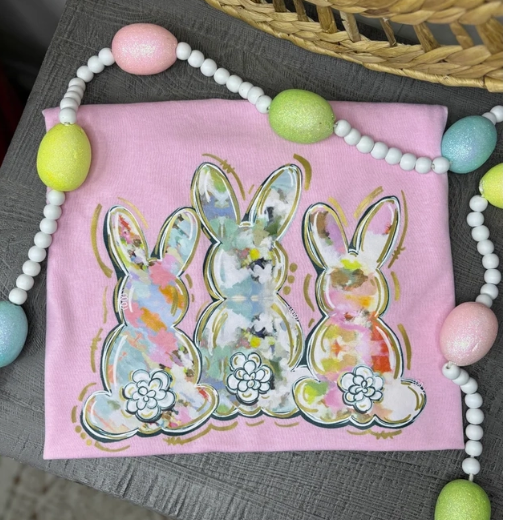 Watercolor Bunnies Easter Shirt