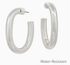 Water Resistant 1.5 inch Oval Hoops