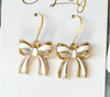 Pastel Bow Dangle Earrings